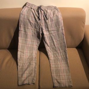 ASOS DESIGN Relaxed Pants in Brown Check 32x32